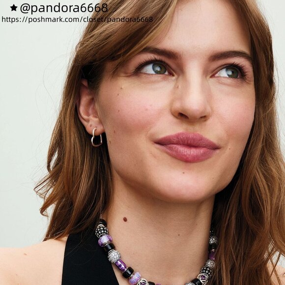 Pandora February Purple Eternity Circle Charm - Picture 6 of 6